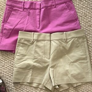 NWOT Loft Riviera 4” shorts Women's Stretch Short - Pink and Beige